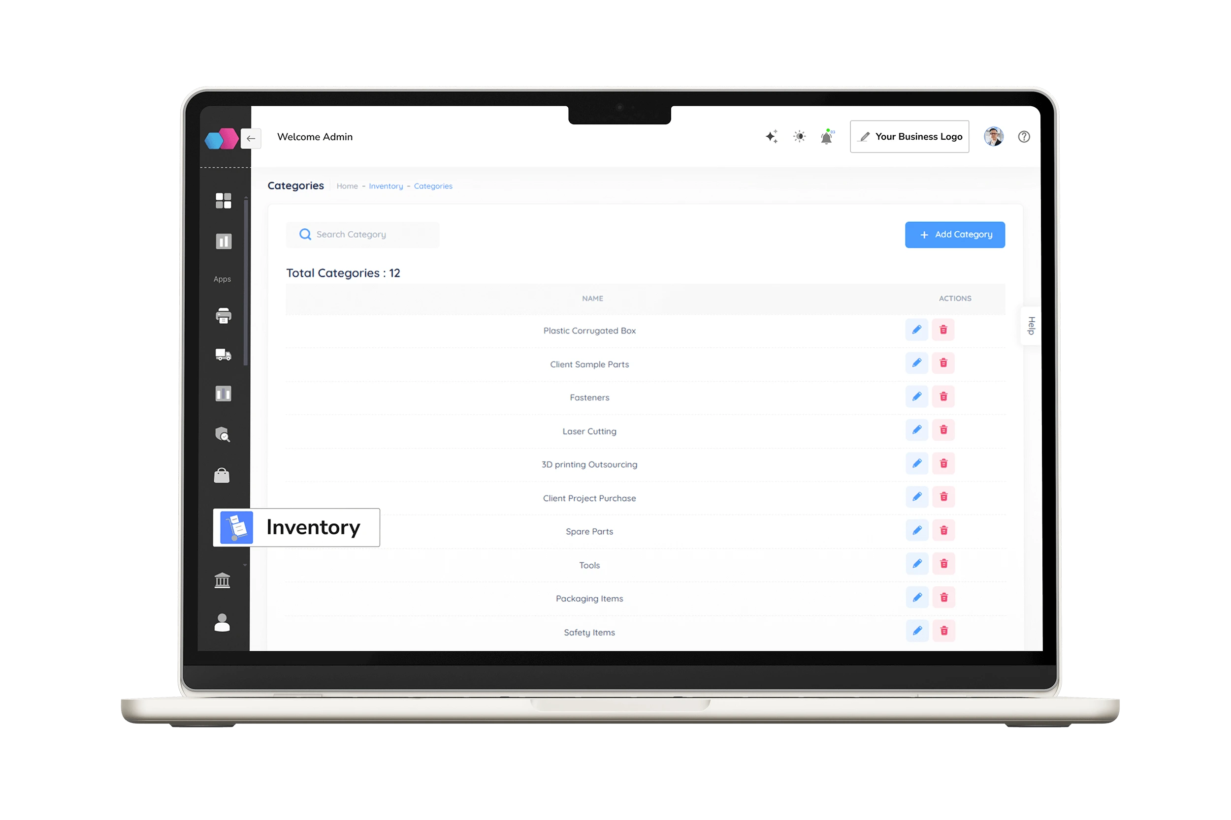 Categorize parts Image