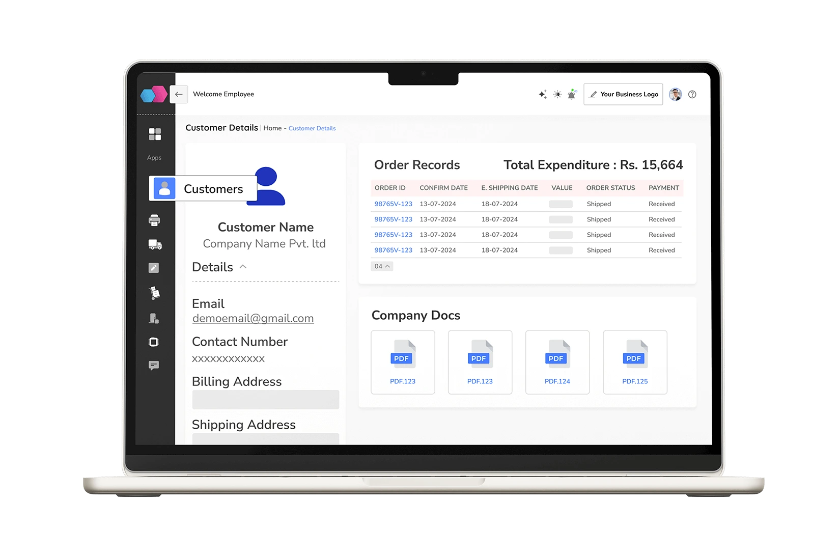 customer record image