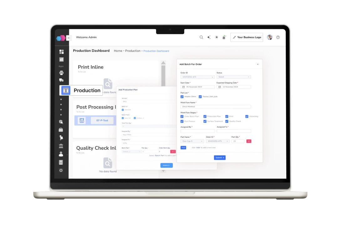 Resource management dashboard