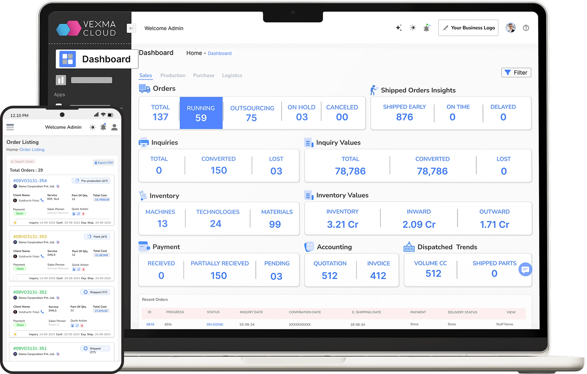 Vexmacloud Order Management